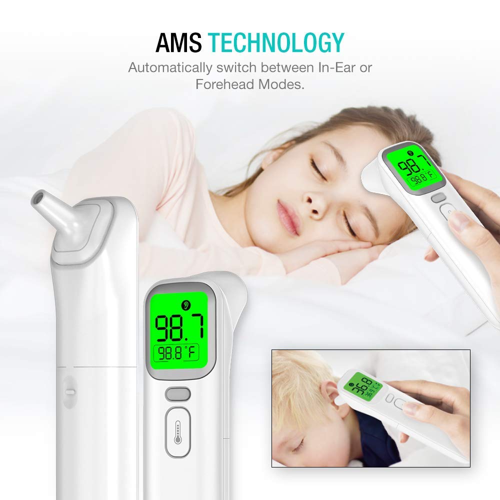 EasyEast Touchless Infrared Forehead Thermometer, Smart Digital Screen, Fast Reading Detection, No Battery Included - Image 3