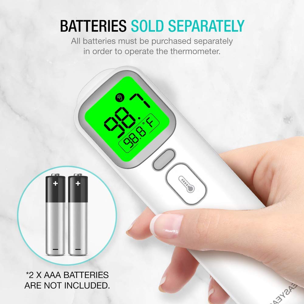 EasyEast Touchless Infrared Forehead Thermometer, Smart Digital Screen, Fast Reading Detection, No Battery Included - Image 4