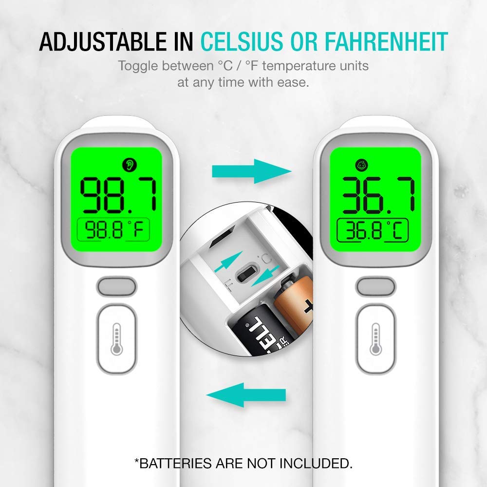 EasyEast Touchless Infrared Forehead Thermometer, Smart Digital Screen, Fast Reading Detection, No Battery Included - Image 6