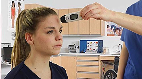 School Health - No Touch Infrared Thermometer, for Kids and Adults, Color-Coded Fever Guidance, Fast, Reliable, and Accurate Results, FSA and HSA Eligible