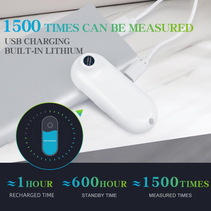 Alternative view of Rechargeable Medical Forehead Thermometer for Adults and Children Black Non-Contact Digital Thermometer with Fast 1-Second Touchless Readingu200B Black