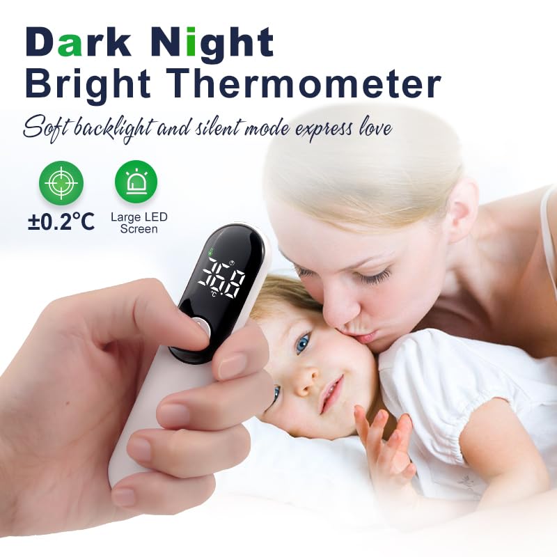 Rechargeable Non-Contact Forehead Thermometer for Adults and Kids, Medical Digital Touchless with Fast Reading​