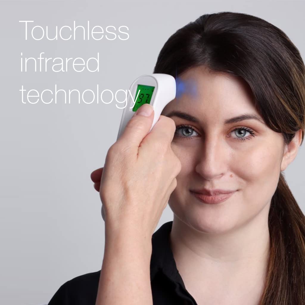 Alternative view of Bio-Therapeutic bt-Degree Infrared Digital Thermometer for Adults and Kids Touchless Forehead Temperature for Baby, Results in 1 Second, 9 Reading Memory, Color LCD Screen, Audible Fever Alert