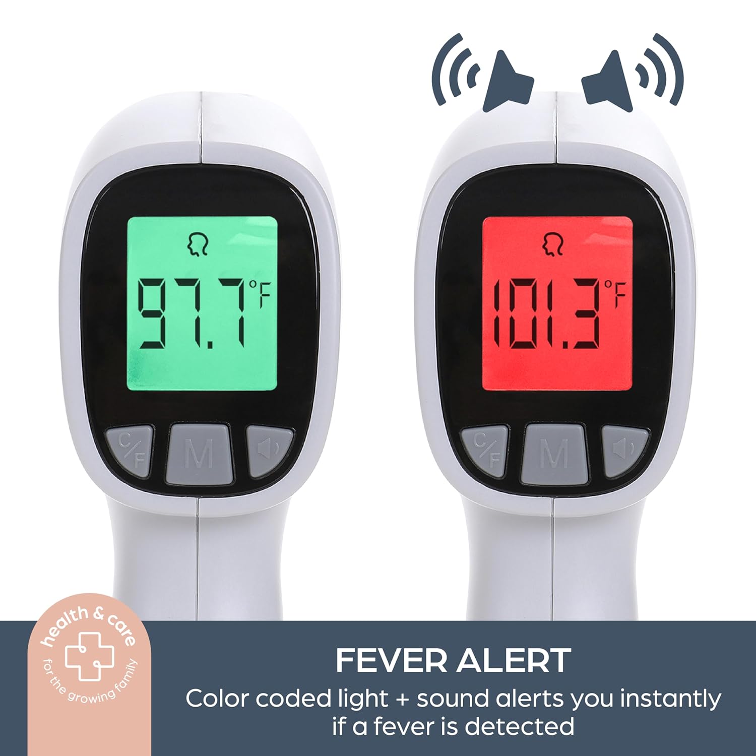 Alternative view of Dreambaby Infrared No Contact Baby Thermometer for Forehead - Digital Display, Fever Alert, Memory Stores 20 Readings, Includes Storage Bag, for Adults and Kids