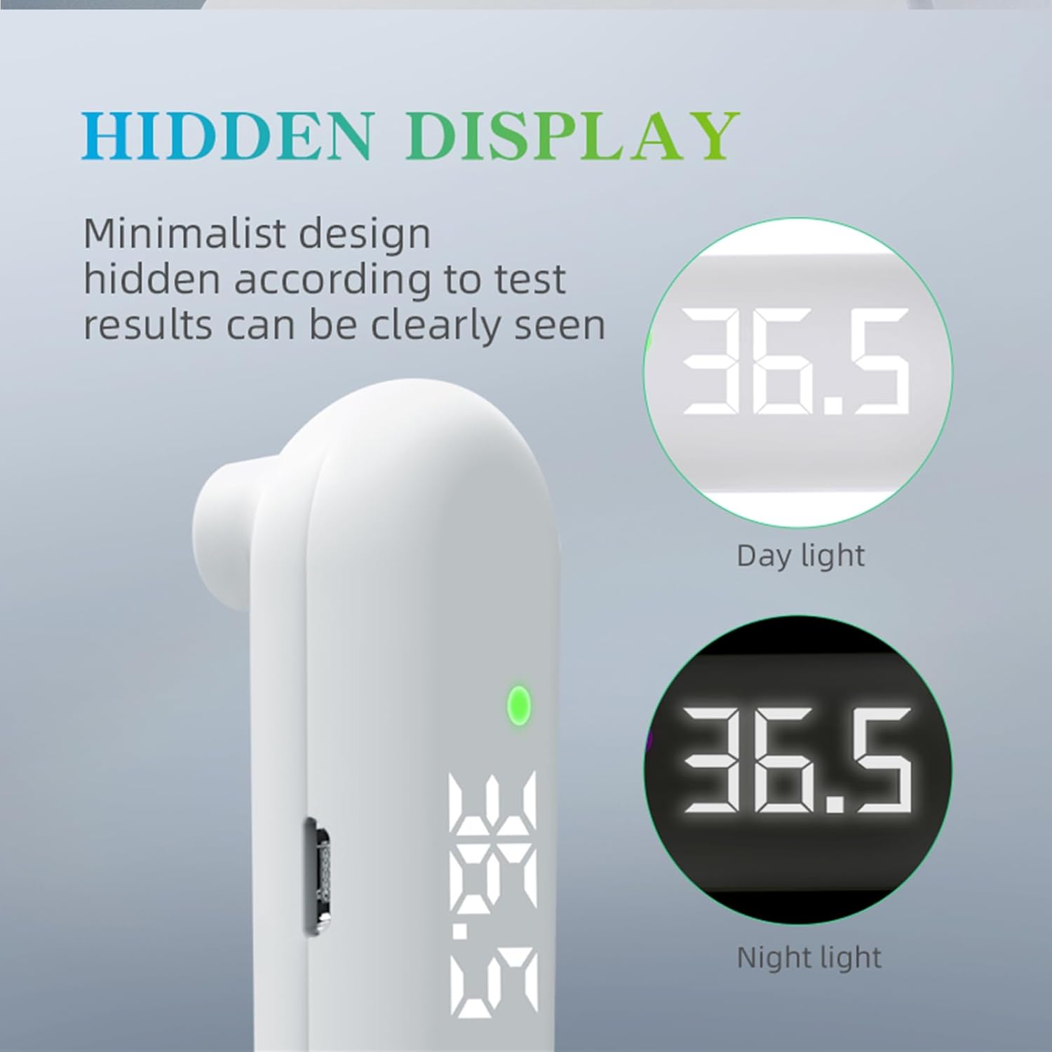Alternative view of Medical Forehead Thermometer, Rechargeable Thermometer for Adults and Kids, Portable Infrared Digital Thermometer with Fever Alarm and LCD Display, Fast Accurate 1s Instant Results (Black)