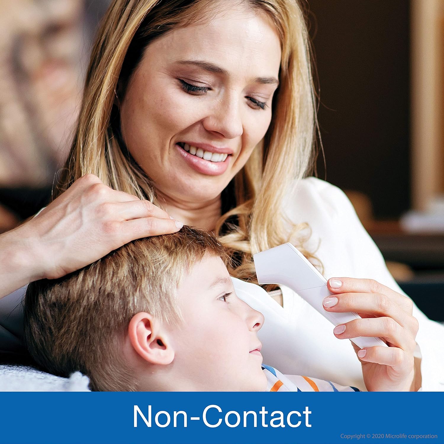 Alternative view of Microlife Non-Contact Forehead Thermometer, Digital Infrared No-Touch Thermometer (for Adults, Kids & Baby), Large Backlit LCD Screen, Fever Alarm, Memories & Instant Accurate Readings