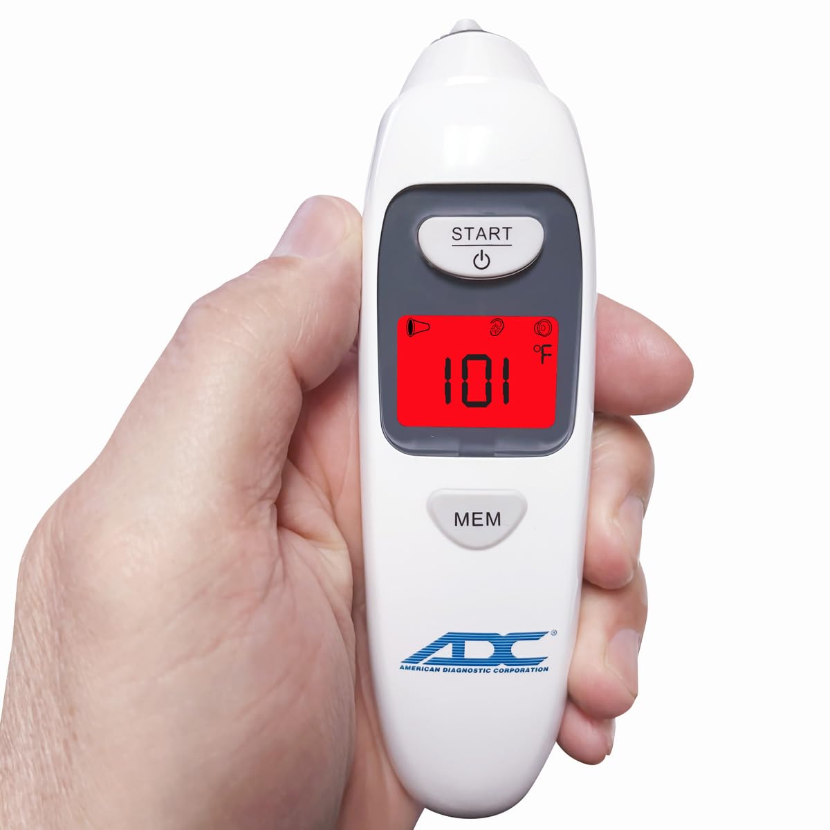 Alternative view of ADC Adtemp 424N 1-Second Infrared Tympanic Ear Thermometer with Storage Cradle