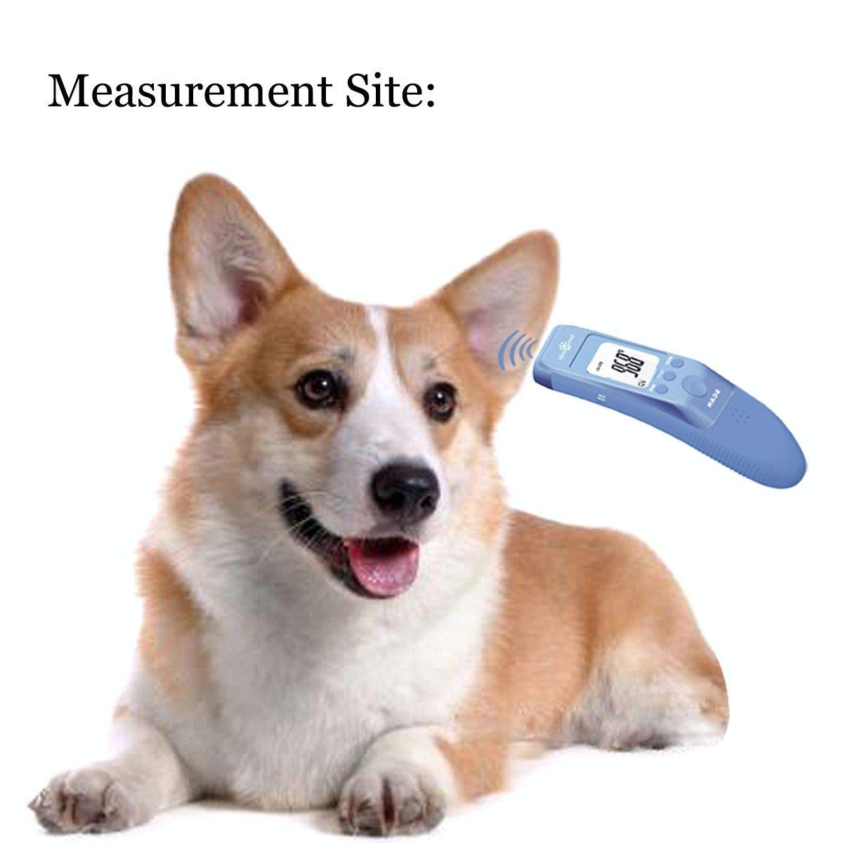 Alternative view of Non-Contact Pet Thermometer for Dogs, Classic, Fast Clinical, 3 Modes (Body, Object Surface, Room), Body Modes Accurately Measure Pet Ear Temperature, Muteable C/F Switchable