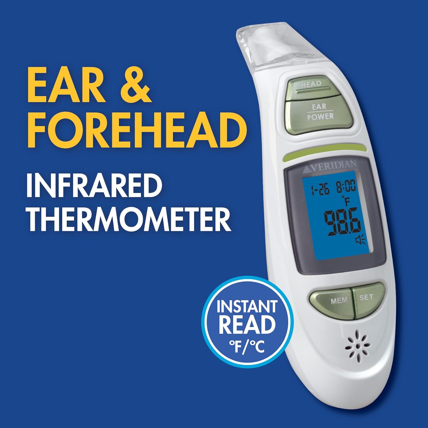 Veridian Non-Contact Thermometer 09-342 1 Each