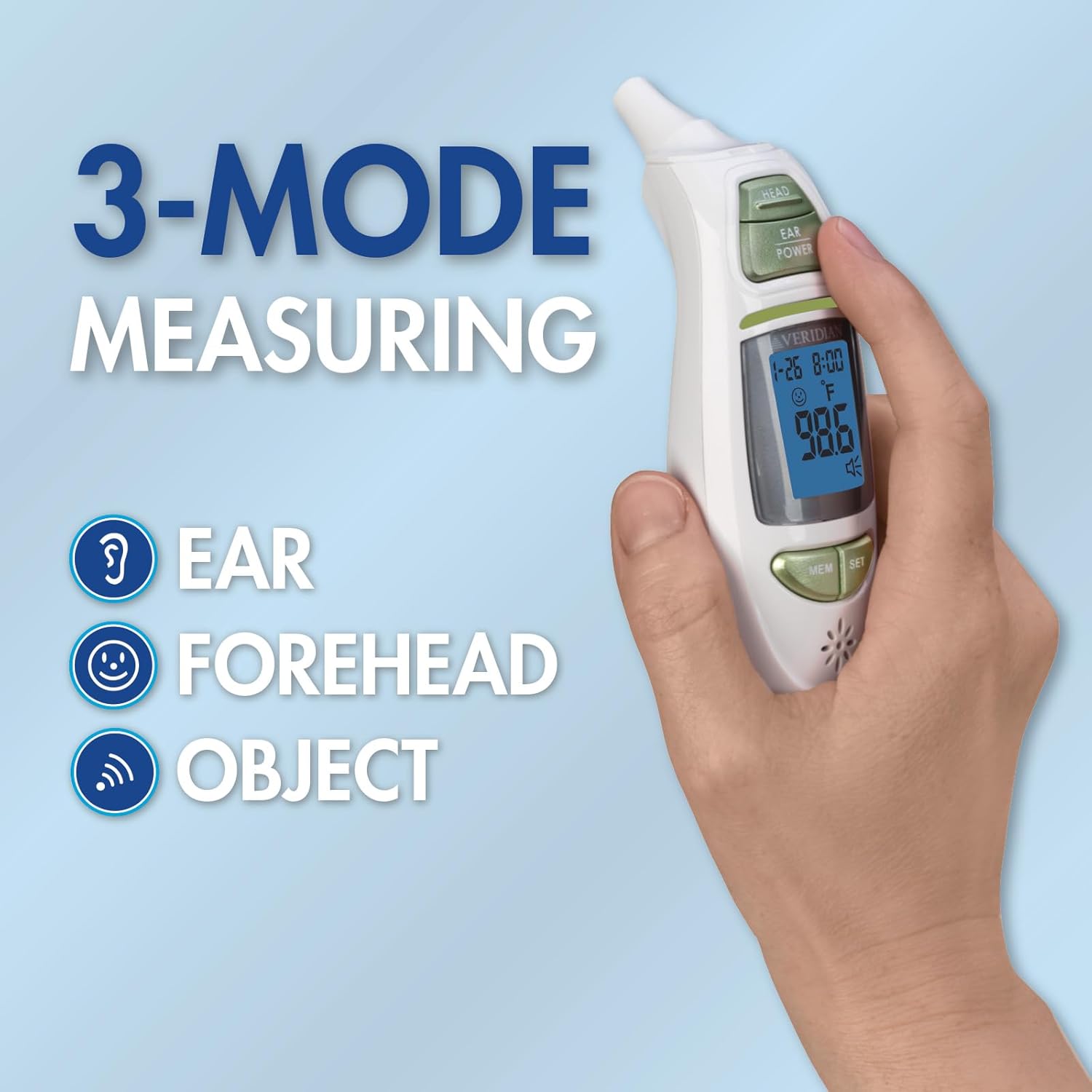 Alternative view of Veridian Non-Contact Thermometer 09-342 1 Each