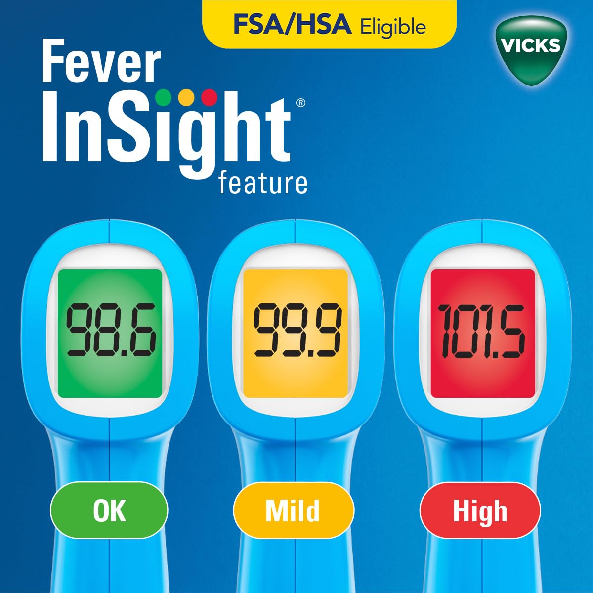 Alternative view of Vicks Non-Contact Infrared Thermometer for Forehead, Food and Bath u2013 Fast, Reliable, and Clinically Proven Accuracy for Adults, Babies, Toddlers and Kids