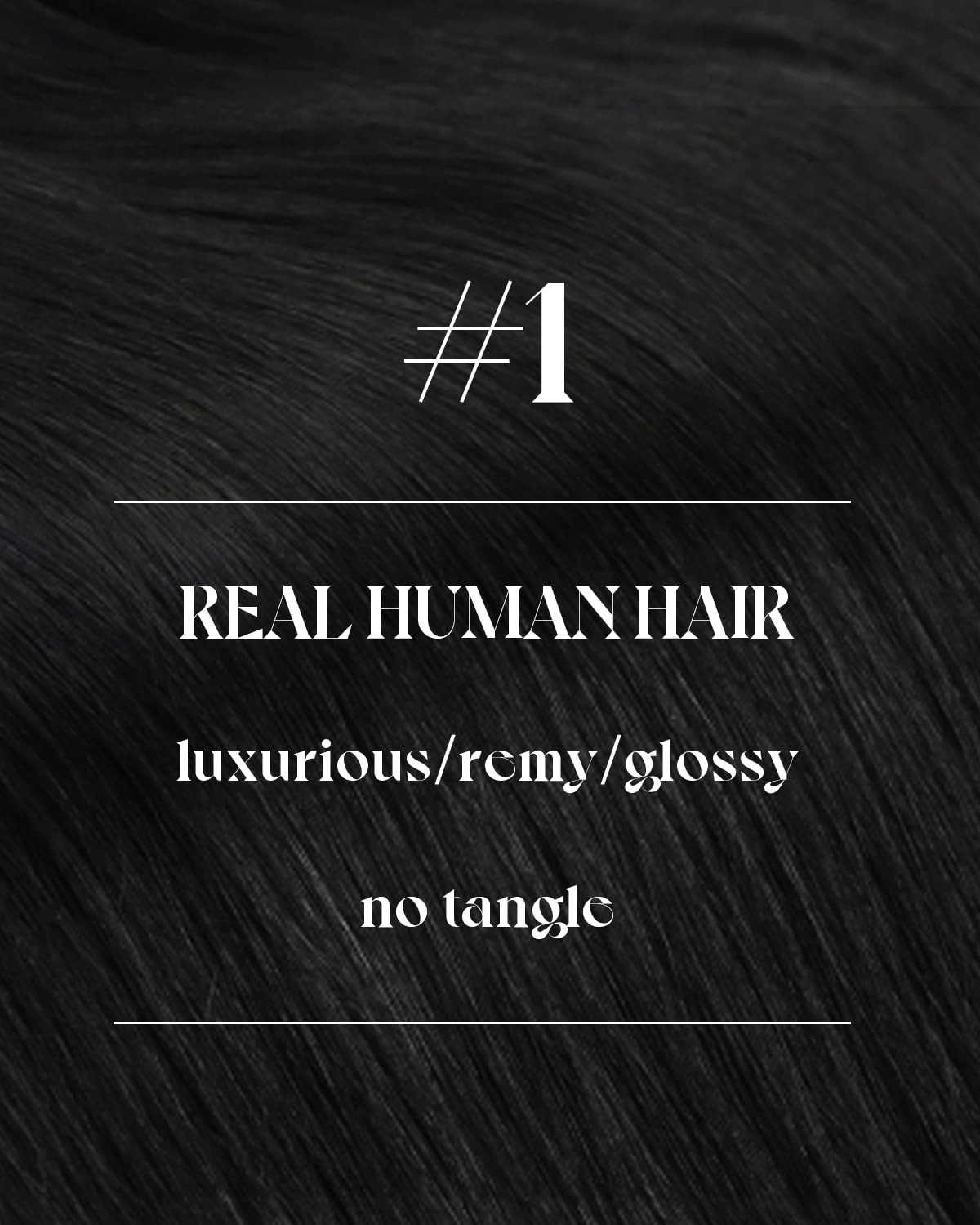 Alternative view of Sunny Hair 22 inch Sew in Hair Extensions Real Human Hair Jet Black Sew in Hair Extensions Long Hair Black Real Human Hair Extensions Weft Black Human Hair Weft Extensions for Women 100g