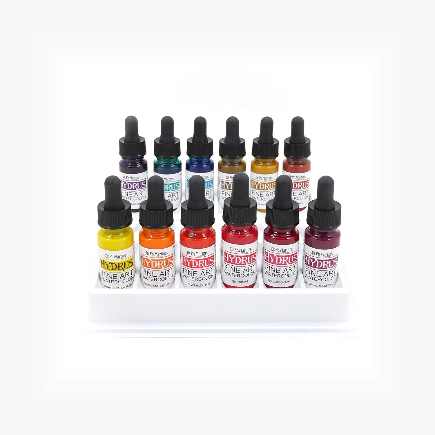 Alternative view of Dr. Ph. Martin's Hydrus Fine Art Watercolor (Set 3) Watercolor Set, 0.5 oz, Set 3 Colors, 1 Set of 12 Bottles