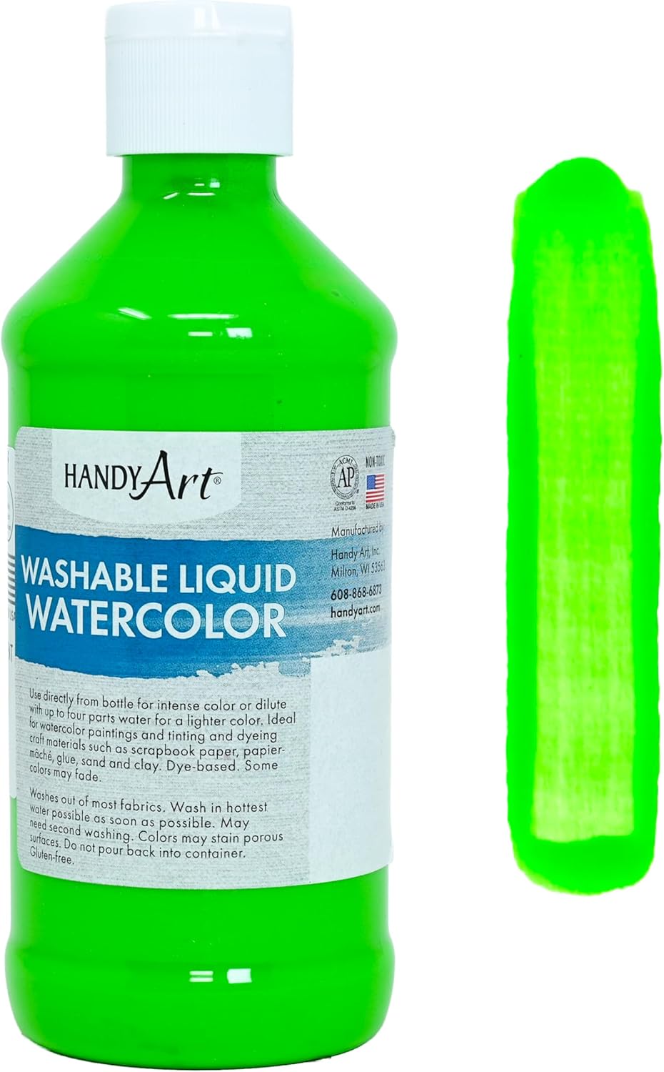 Alternative view of Handy Art Washable Liquid Watercolor 8 ounce, Metallic Gold