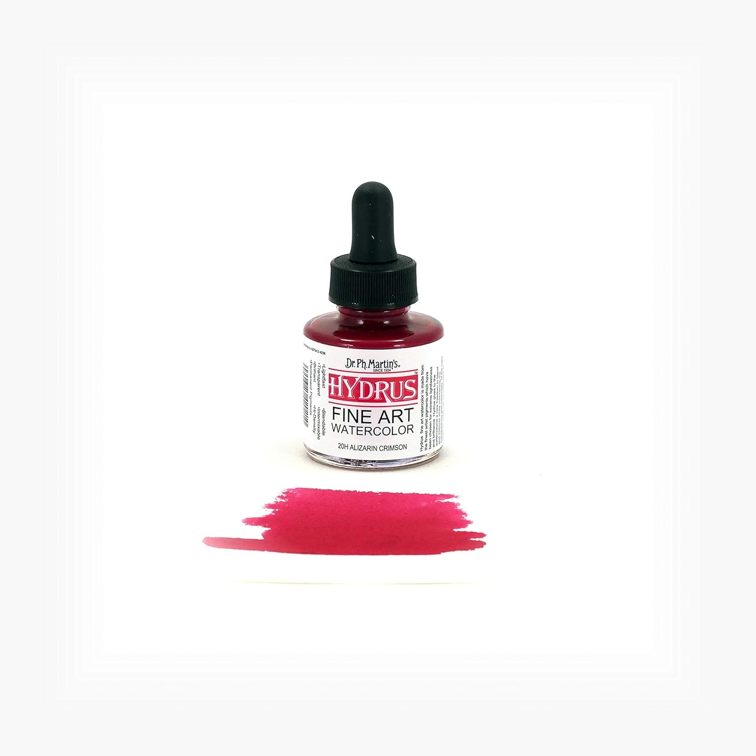 Dr. Ph. Martin's Hydrus Fine Art (20H) Watercolor, 1 oz Bottle, Alizarin Crimson