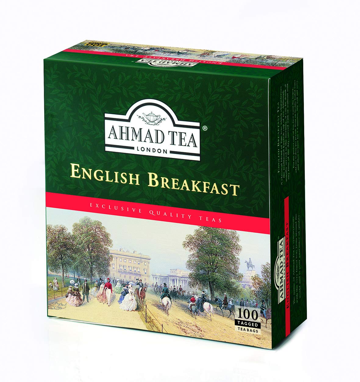 Ahmad Tea Black Tea, English Breakfast Teabags, 100 ct - Caffeinated and Sugar-Free