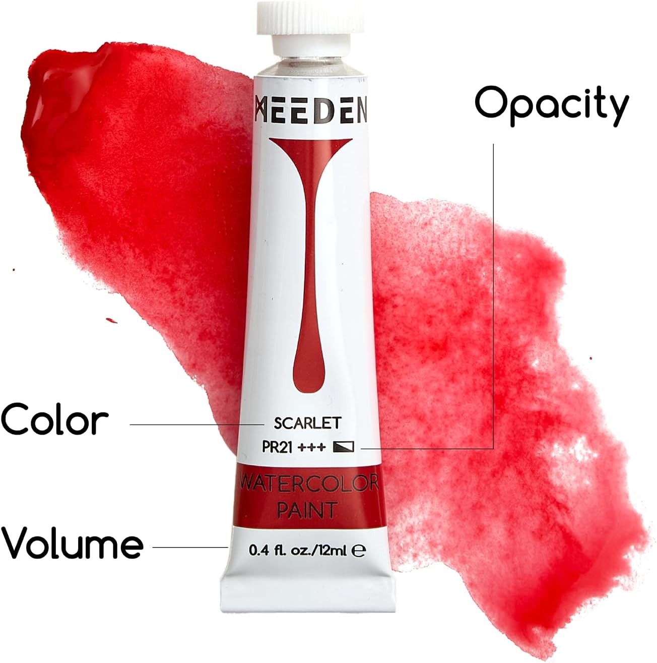 Alternative view of MEEDEN Watercolor Paint Tubes Set - 12 x 12ml (0.4 oz) Colors Painting Set Art Supplies - Non Toxic Water Color Paint for Adults Beginners Students