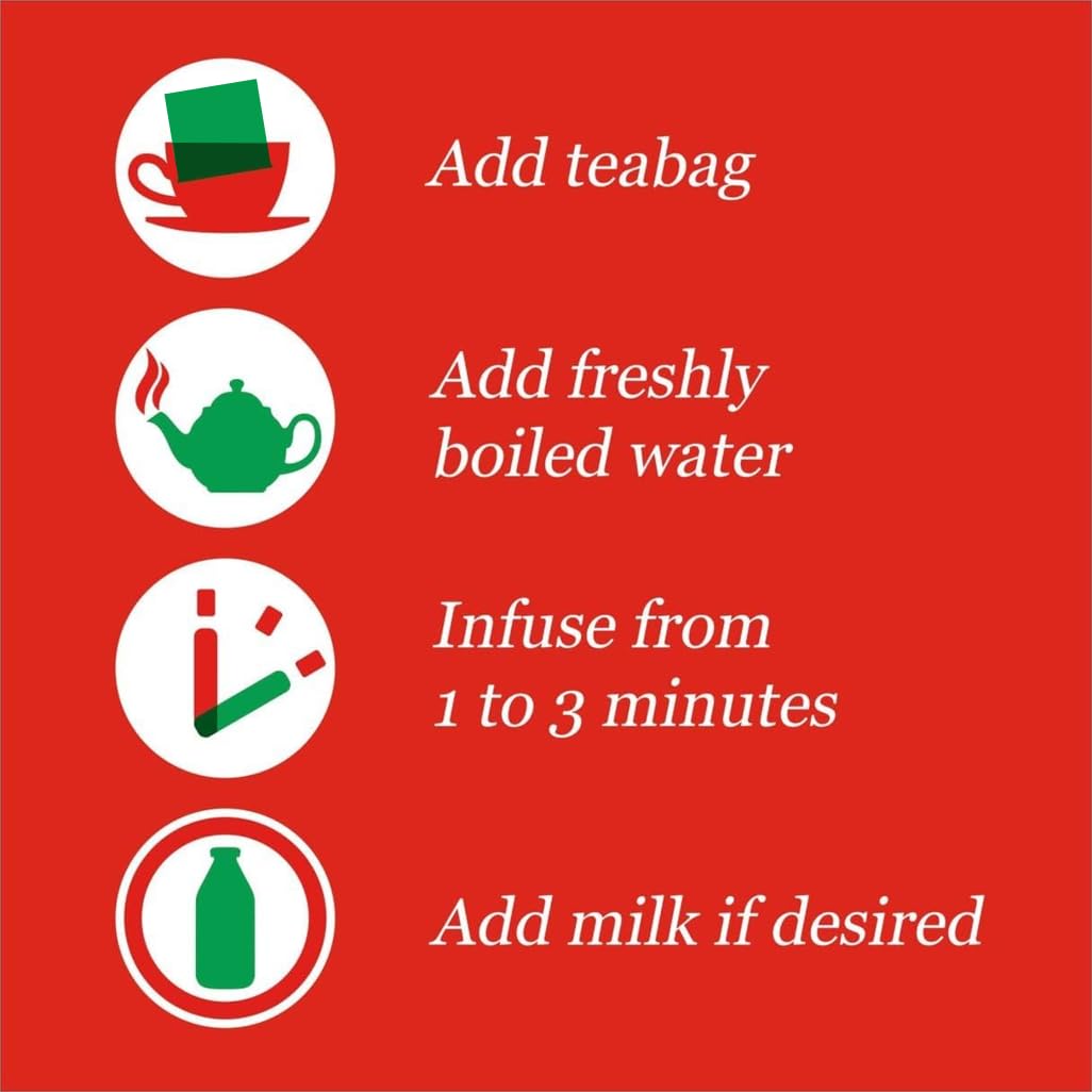 Alternative view of PG Tips Black Tea Bags Non-Pyramid, 80 Count (Pack of 1)