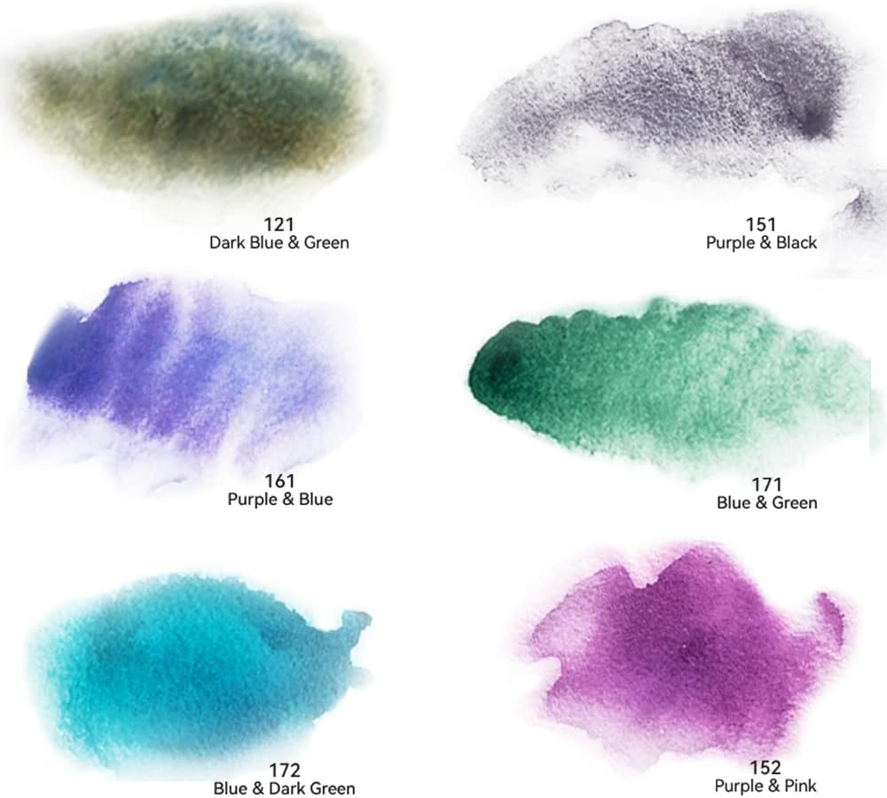 Alternative view of Paul Rubens Watercolour Paints Set, 6 Tubes15ml, Granulating and Layering Colors, Good Transparency, Strong Diffusibility, Ideal for Illustrators, Artists, Students