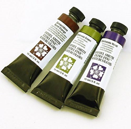 DANIEL SMITH 285250077 Extra Fine Secondary Watercolor Set, 3 Tubes, 15ml, Multicolor, 0.5 Fl Oz (Pack of 3)