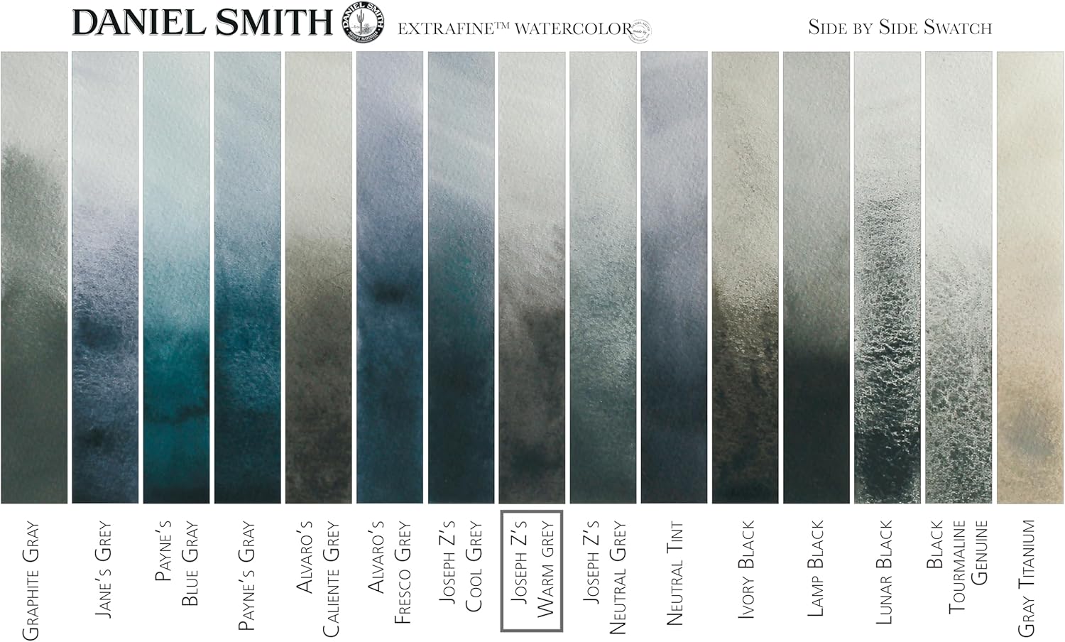 Alternative view of Daniel Smith Extra Fine™ Watercolor Paint, 15ml, Tube, Joseph Z's Warm Grey, 0.5 fl oz, (Pack of 1)