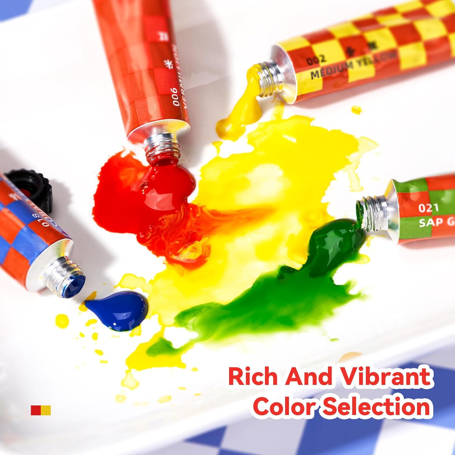 Alternative view of Watercolor Paint Set, 24 Colors x 12ml Watercolor Paint Tubes, Vibrant and Pure Colors, High Transparency Water Color Paint, Suitable for Students and Beginners