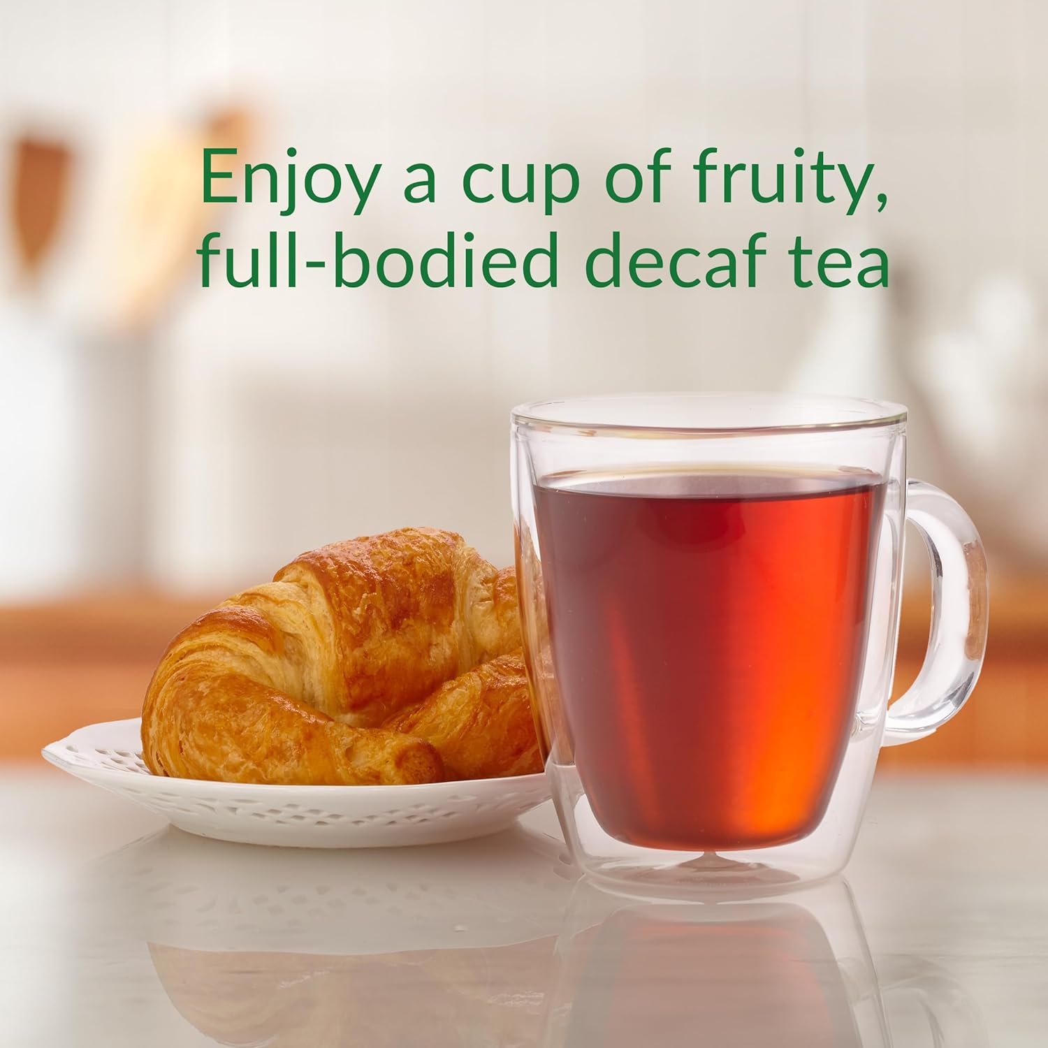 Alternative view of The Republic of Tea — Decaf Mango Ceylon Black Tea Tin, 50 Tea Bags, Environmentally- Friendly Decaffeinated Tea