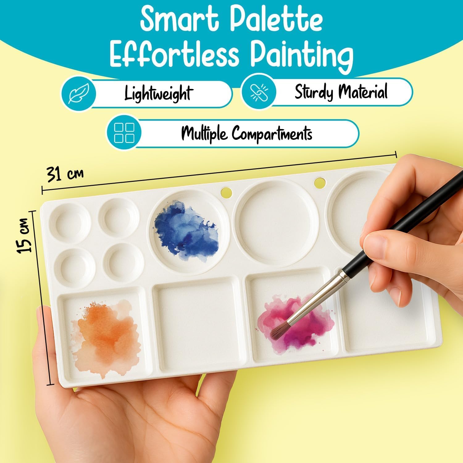 Chalkola Watercolor Paint Set - 64 Water Color Paint Tubes (12ml, 0.4oz), 10 Painting Brushes & 1 Palette, 20 WaterColor Pad | Art Supplies for Adults & Professional Artists