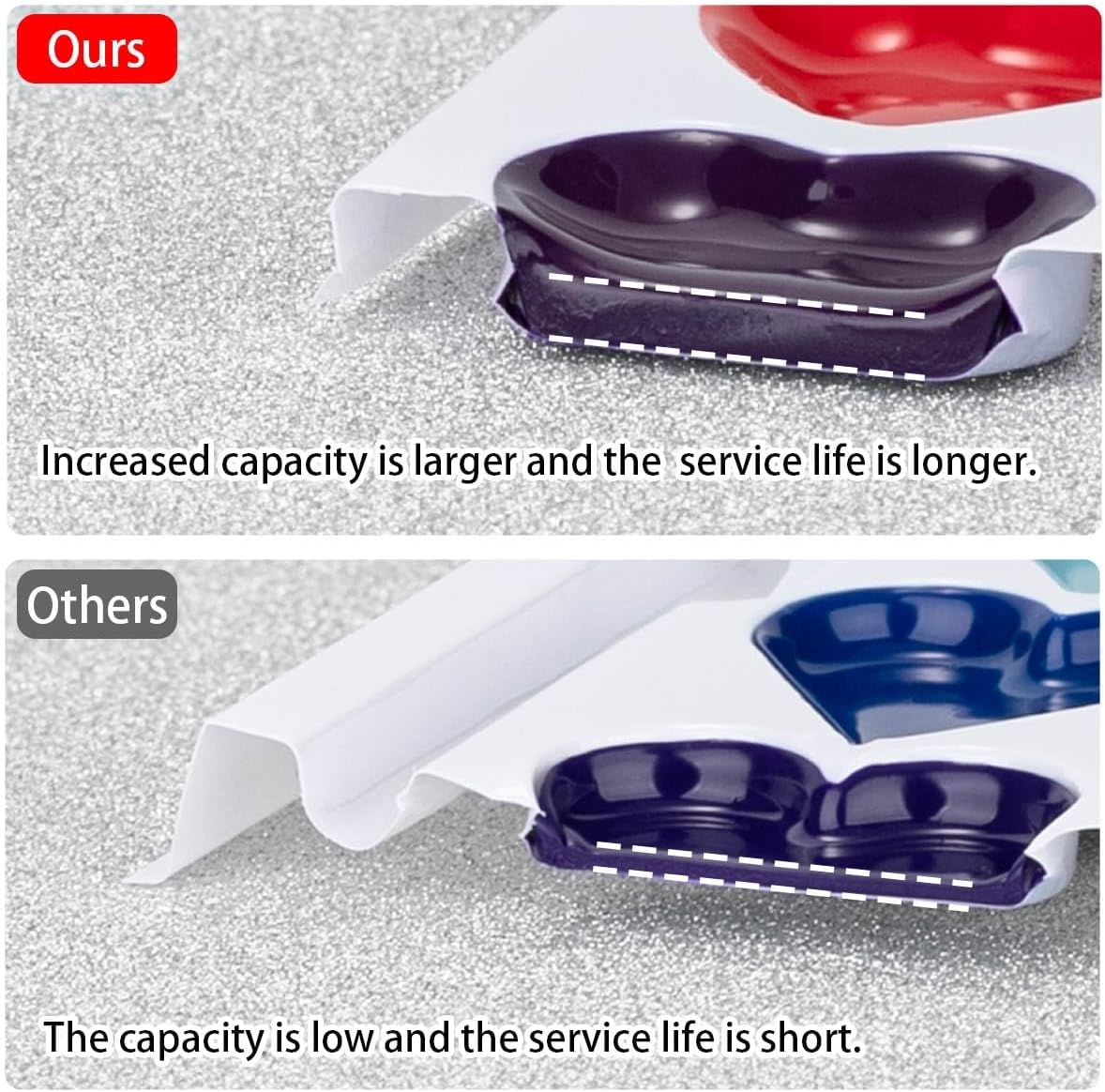 Alternative view of ARTLYMERS 24 Pack Water Color Paint Sets for Kids, 8 Colors Heart Watercolor Paint Set with Paintbrush Washable, Valentines Gifts Art Supplies for Preschool Classroom Party Favor Prizes Exchange