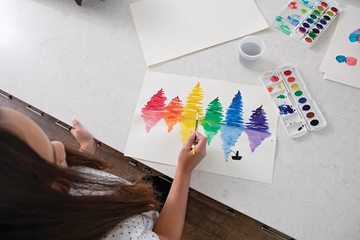 Prang Oval Pan Watercolor Paint Set, 16 Assorted Colors, 1 Count