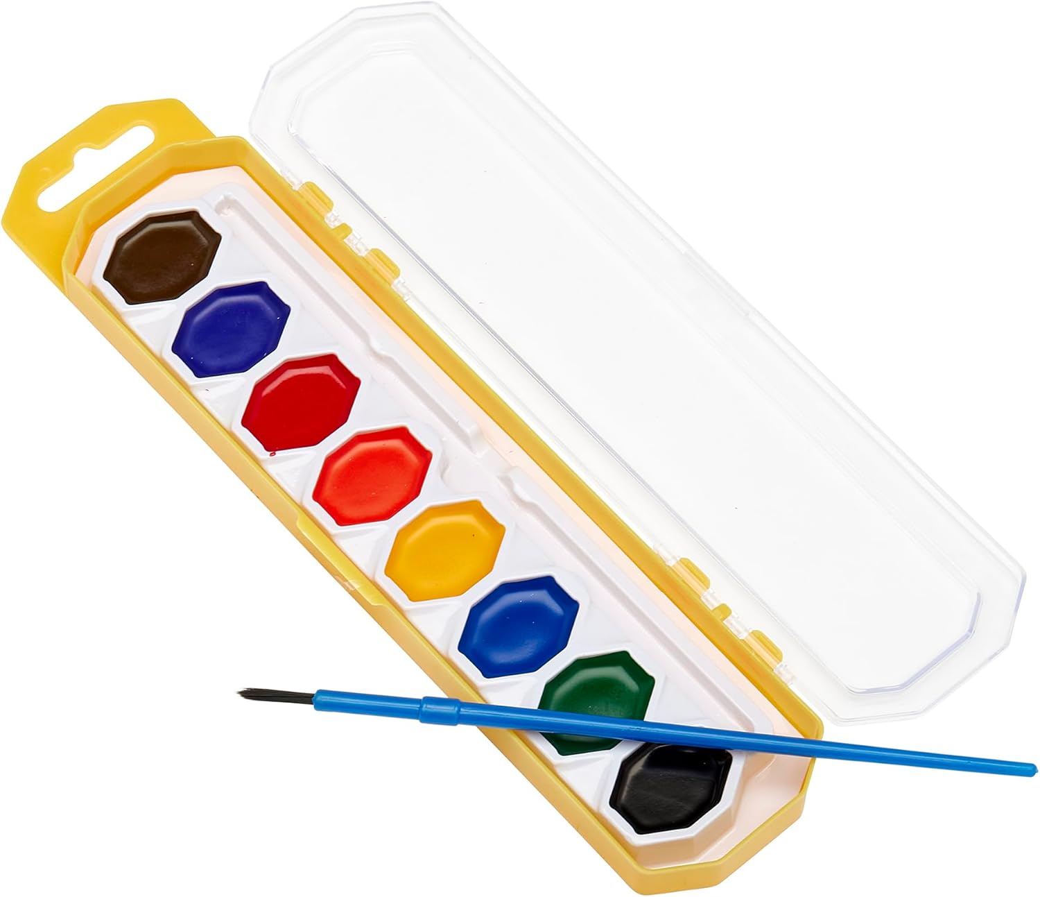 Alternative view of Cra-Z-art Washable Watercolors with Brush, 8 Colors, 1 Tray (10651)