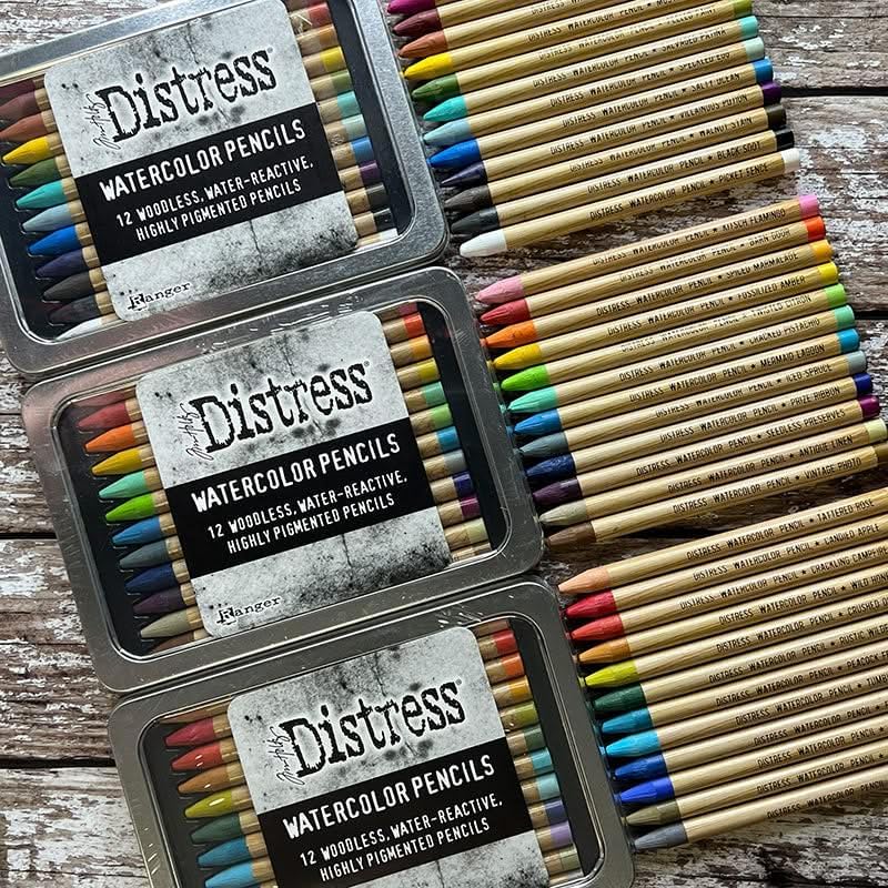Ranger Tim Holtz Distress Watercolour Pencils Set 1-12 pcs