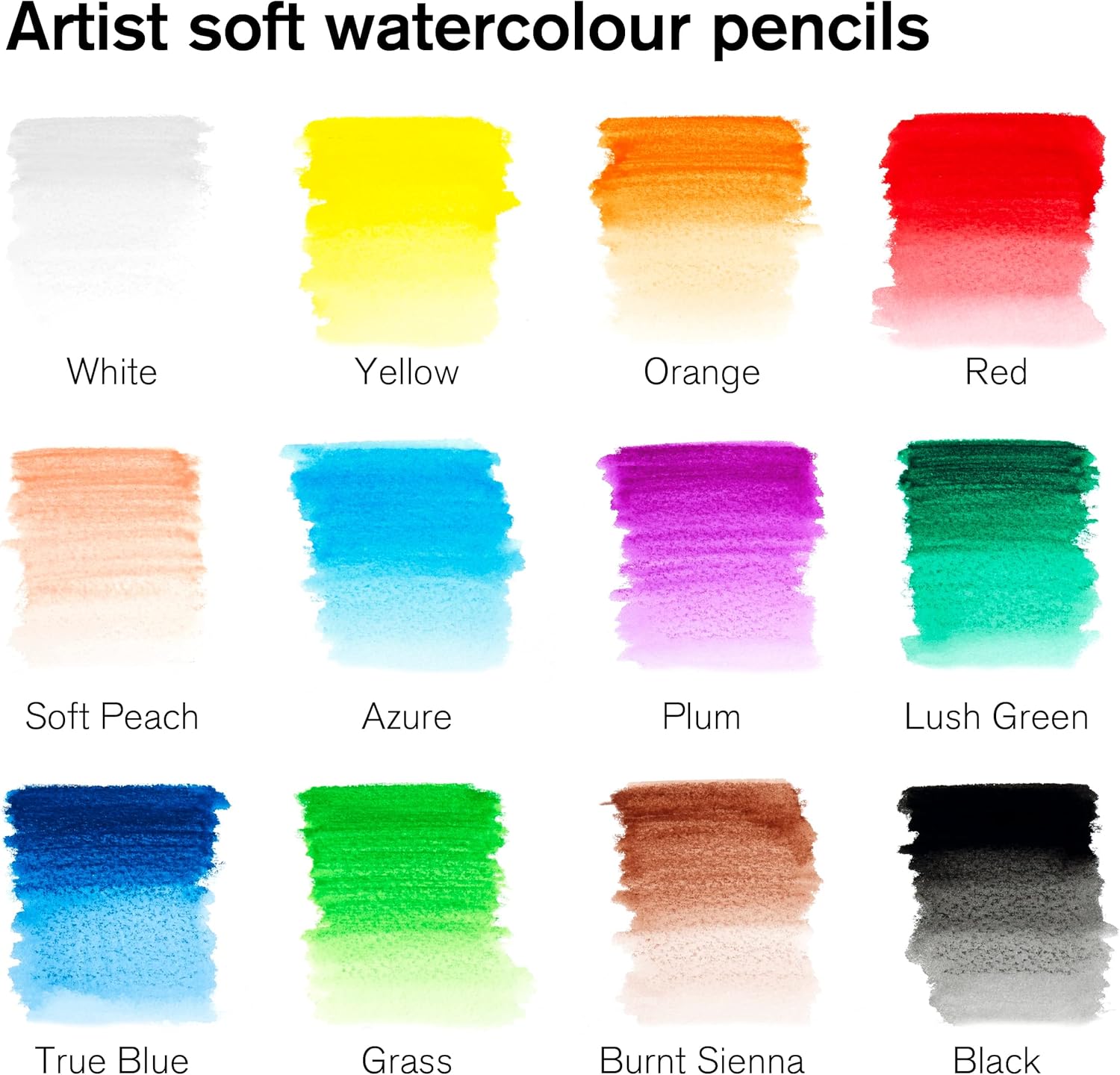 Alternative view of Winsor & Newton Studio Collection Artist Pencils, Watercolor Pencils, Set of 12