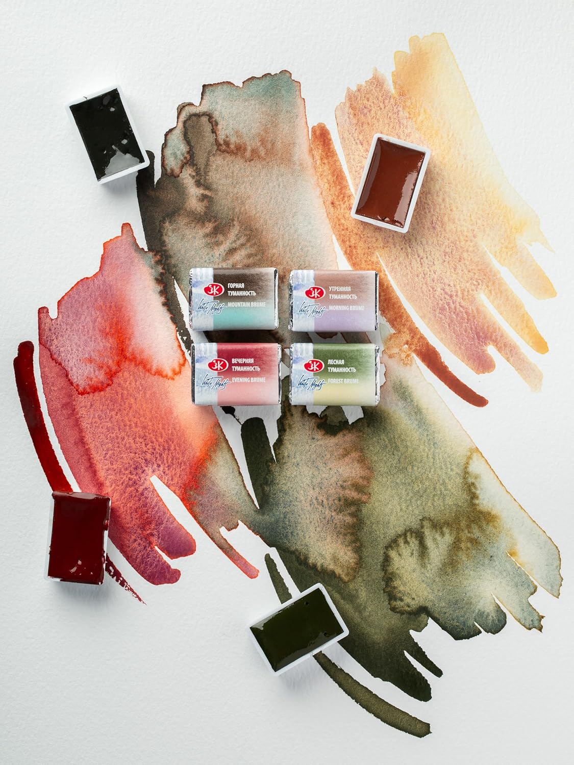 White Nights Limited Edition Granulation Metamorphoses Watercolor Collection of Professional Artist Grade Paints Vibrant Lightfast Colors by Nevskaya Palitra (Brume)