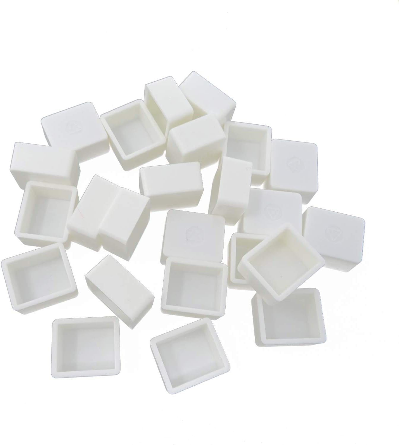 Alternative view of Honbay 24PCS White Plastic Watercolor Half Pans Empty Watercolor Paint Half Pans