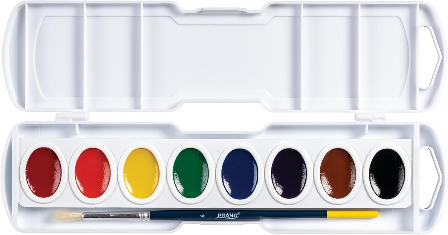 Alternative view of Prang Oval Pan Watercolor Paint Set, 8 Assorted Colors, 1 Count