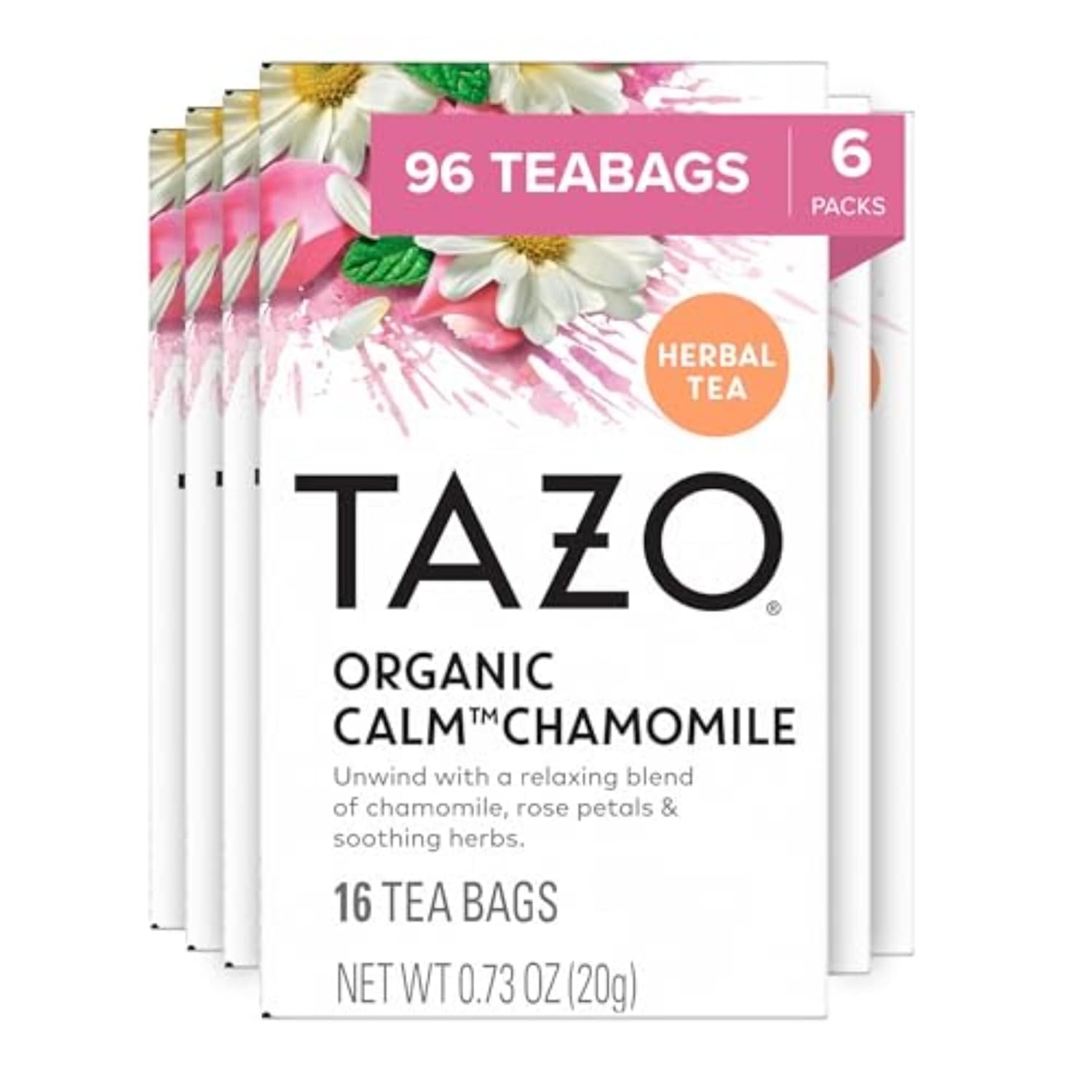 TAZO Organic Refresh Mint Herbal Tea Bags with Peppermint and Spearmint, Caffeine Free, 16 Total Tea Sachets - Image 7