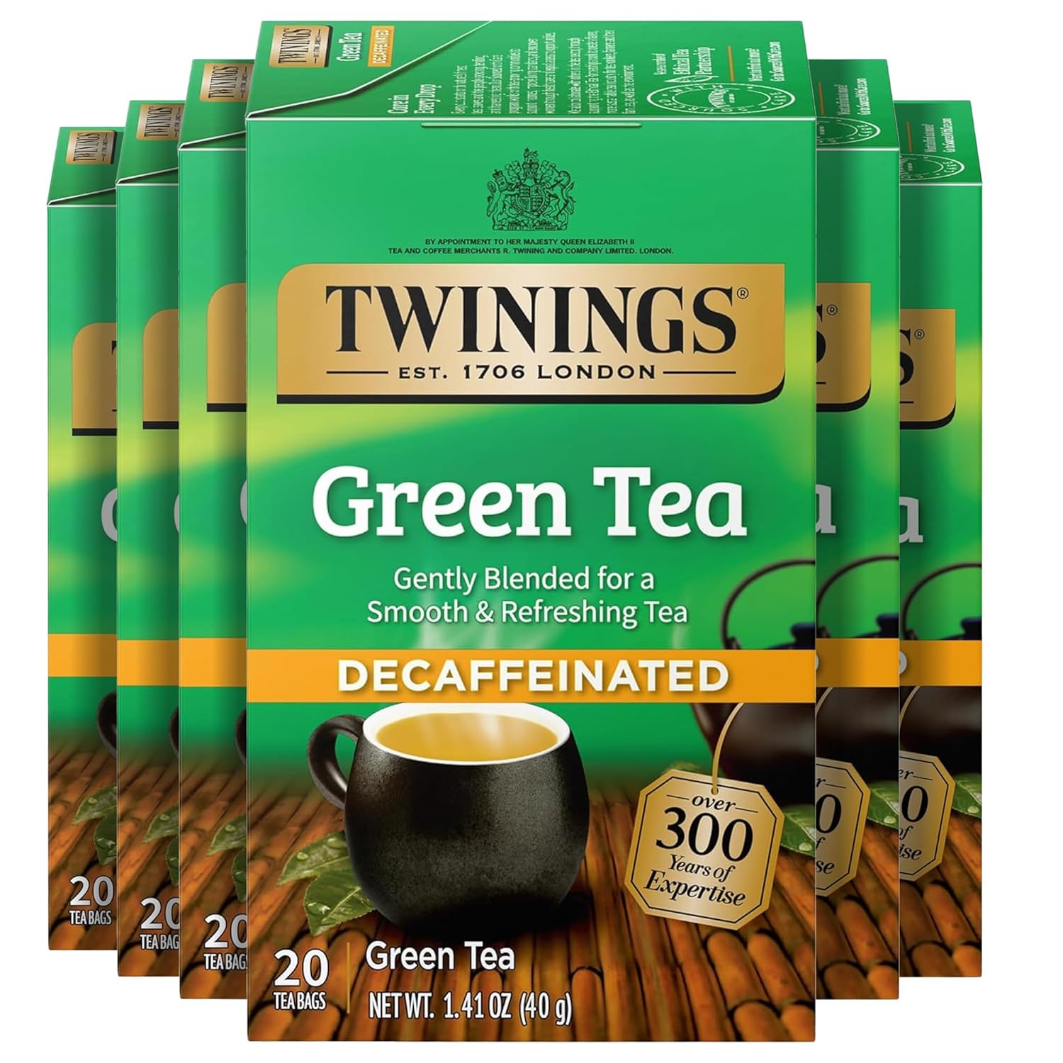 Twinings Pure Peppermint Herbal Tea Individually Wrapped Bags, 100 Count (Pack of 1), Fresh Minty Flavour, Naturally Caffeine-Free, Enjoy Hot or Iced, 100 Teabags - Image 6