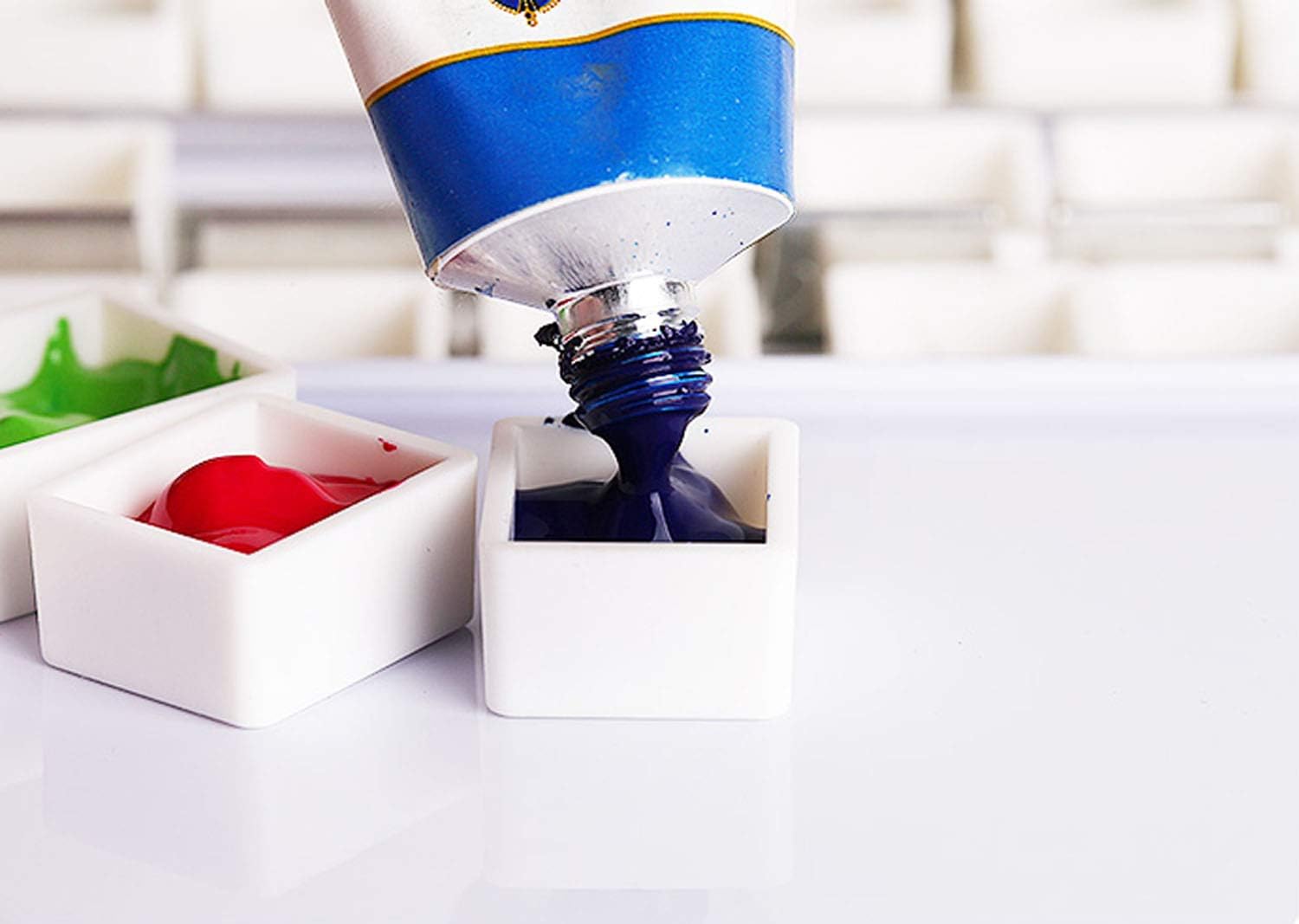 Alternative view of Empty Watercolor Tins Palette Paint Case with 12 Pcs Half Pans