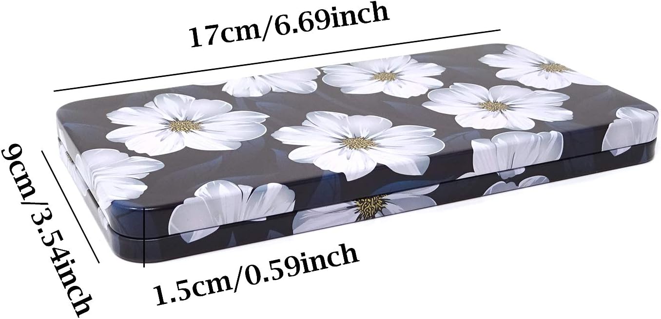 Alternative view of Honbay Watercolor Tins Palette Paint Case with 40pcs Plastic Half Pans (White Flower)