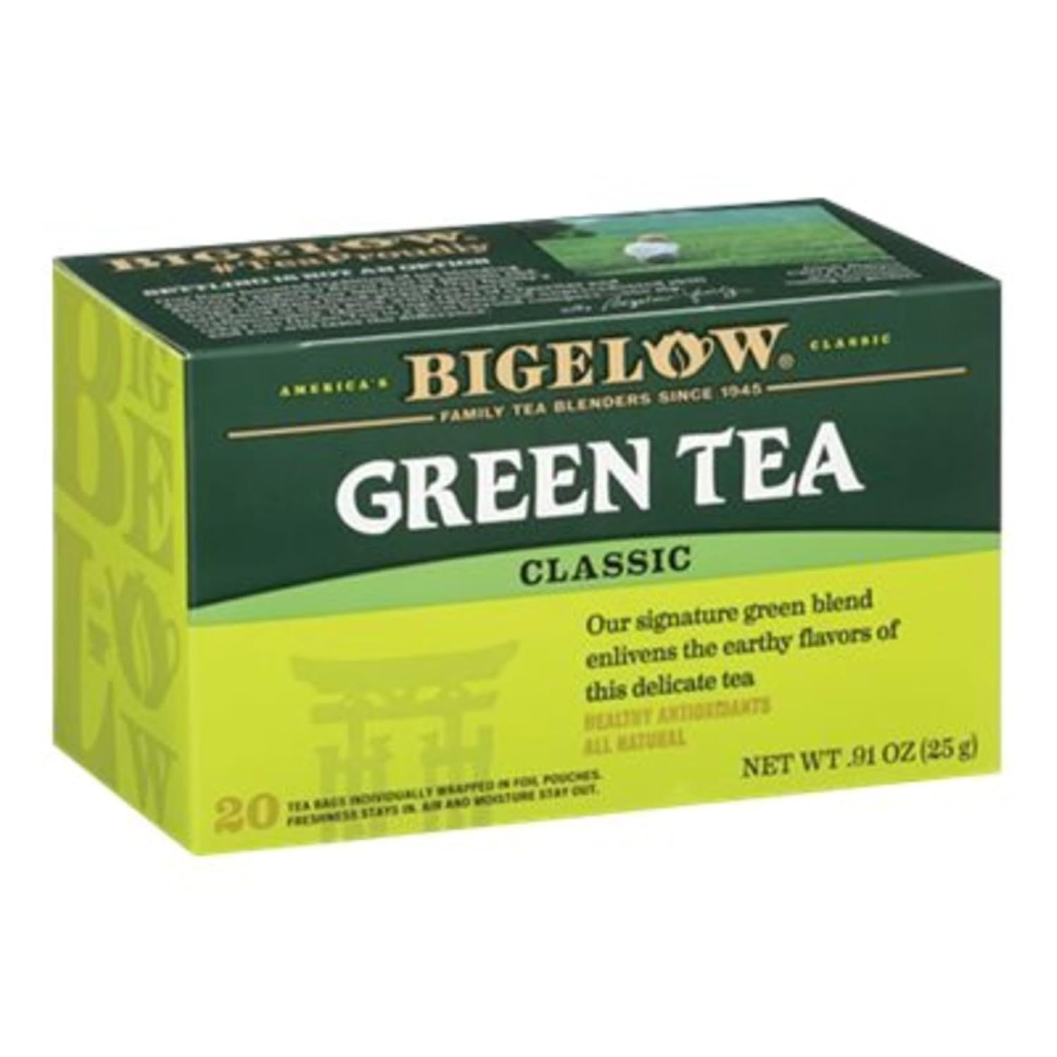 Bigelow Tea Green Tea Bags, Box Of 28 Bags