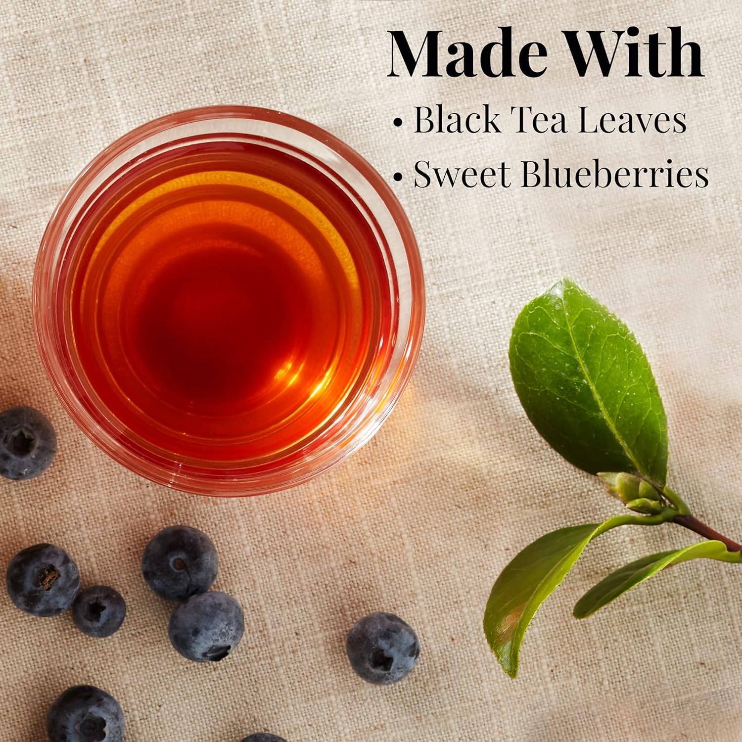 Alternative view of The Republic of Tea - Wild Blueberry Tea, 2.8 oz Tin | 50 Tea Bags, Gourmet Black Tea | Caffeinated