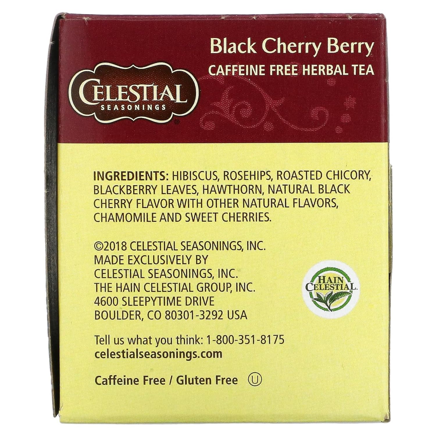 Alternative view of Celestial Seasonings Black Cherry Berry Tea Bags, 20 Count (Pack of 2)