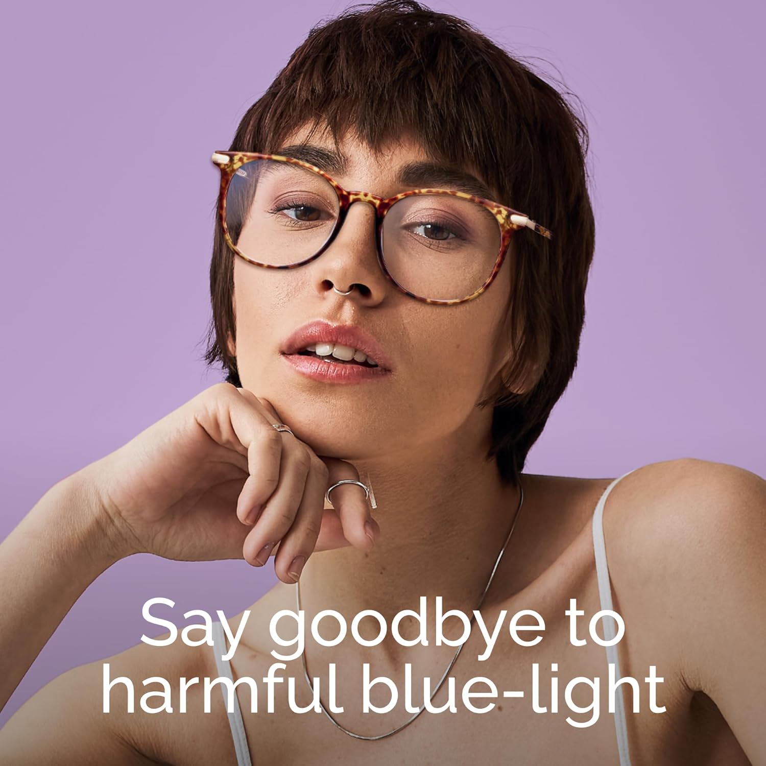 Gaoye Blue Light Blocking Glasses, Retro Round Eyewear Frame Anti Eyestrain Computer Glasses for Women Men (Tea Leopard/Transparent Lens)