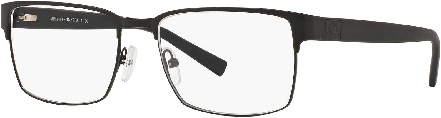 Armani Exchange mens Ax1019 Square Prescription Eyewear Frames