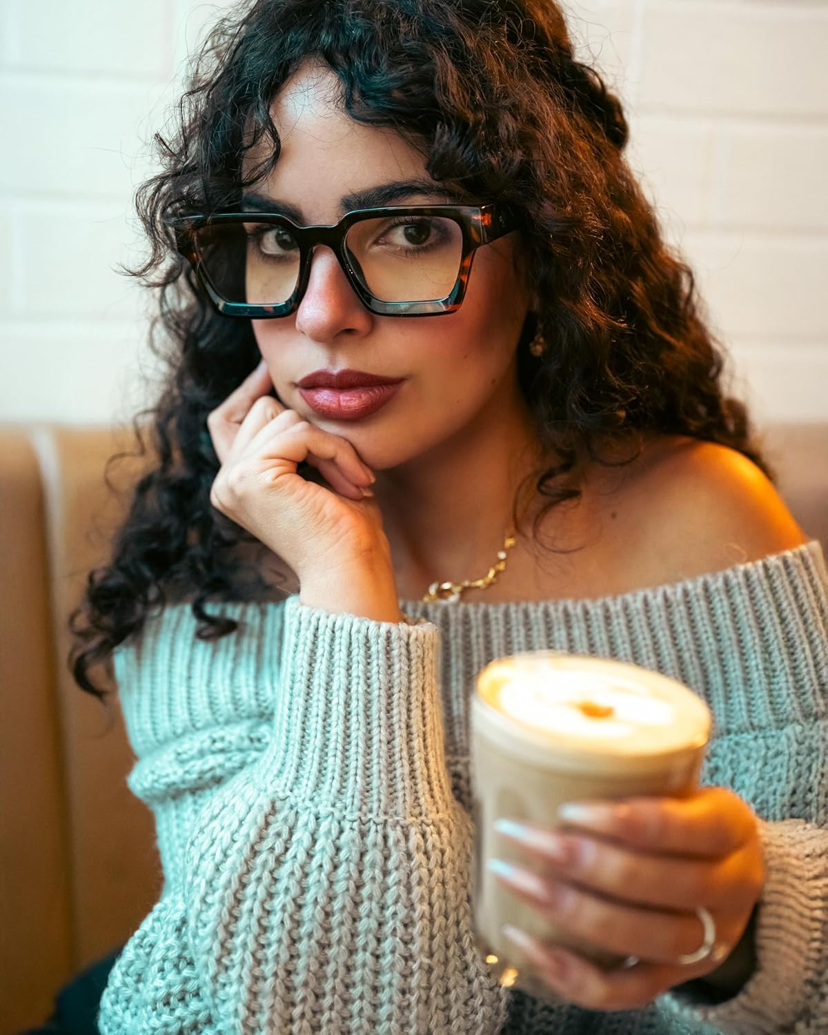 VISOONE Blue Light Blocking Glasses with TR90 Rectangle Frame and Chic Preppy Look for Women Men RIVER