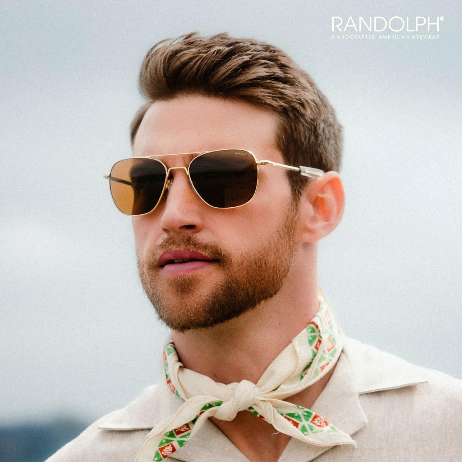 Randolph Eyewear Aviator Sunglasses for Women & Men u2013 Non-Polarized & Polarized Lenses, 23k Gold UV Protection Sunglasses