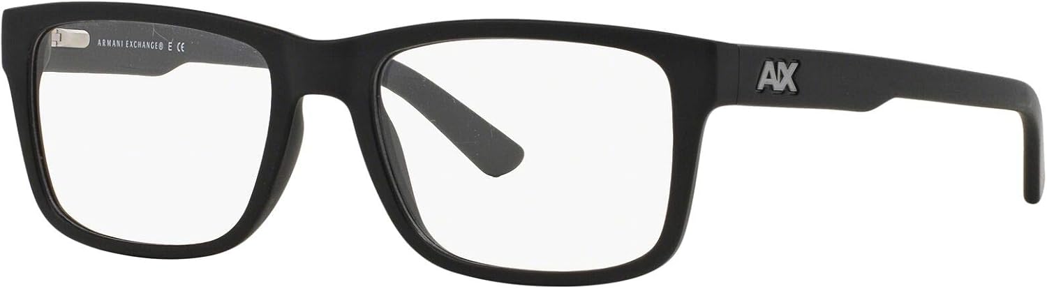 Armani Exchange mens Ax3016 Square Prescription Eyewear Frames