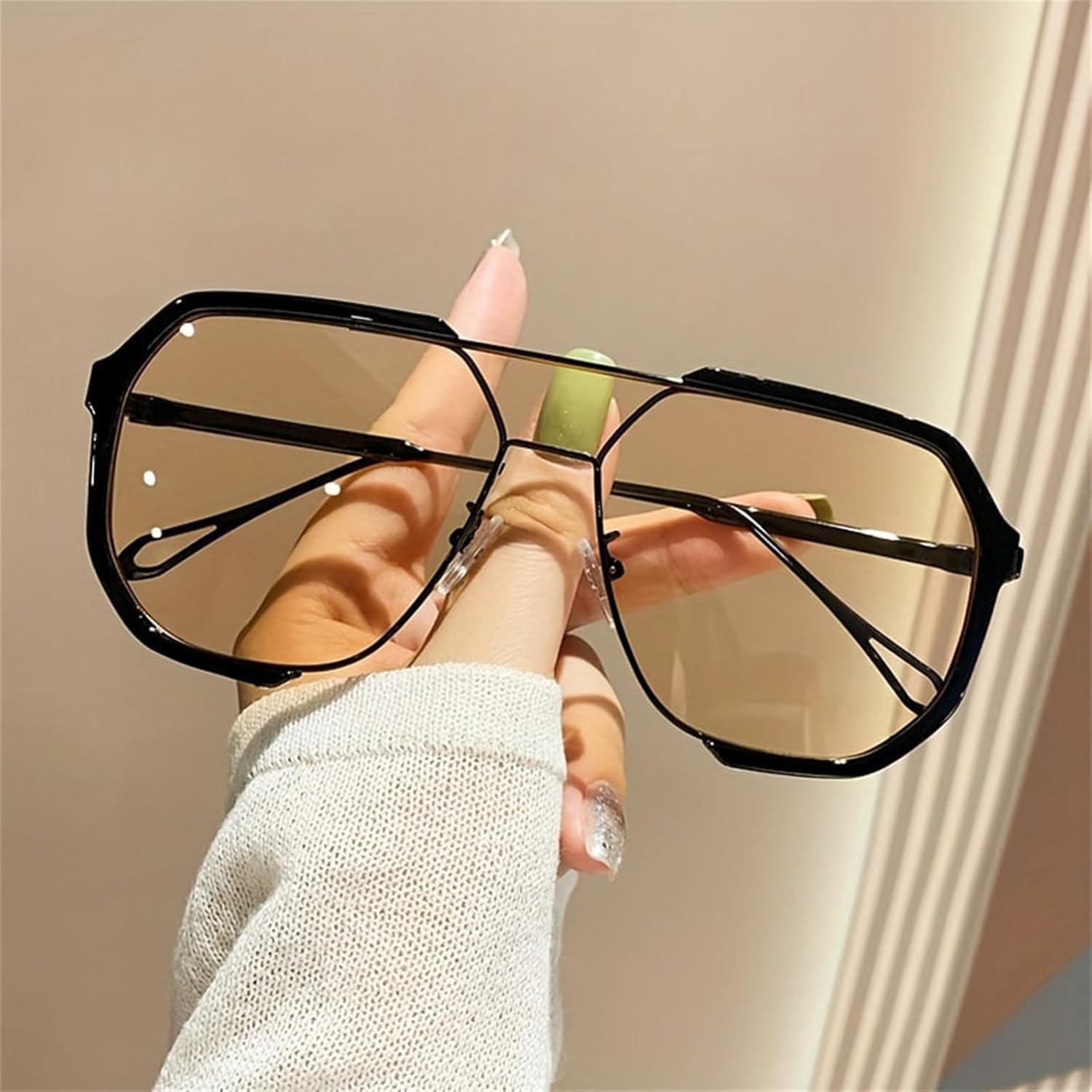willochra Fashion Oversized Square Women Sunglasses Vintage Punk Men Outdoor Eyewear Shades UV400