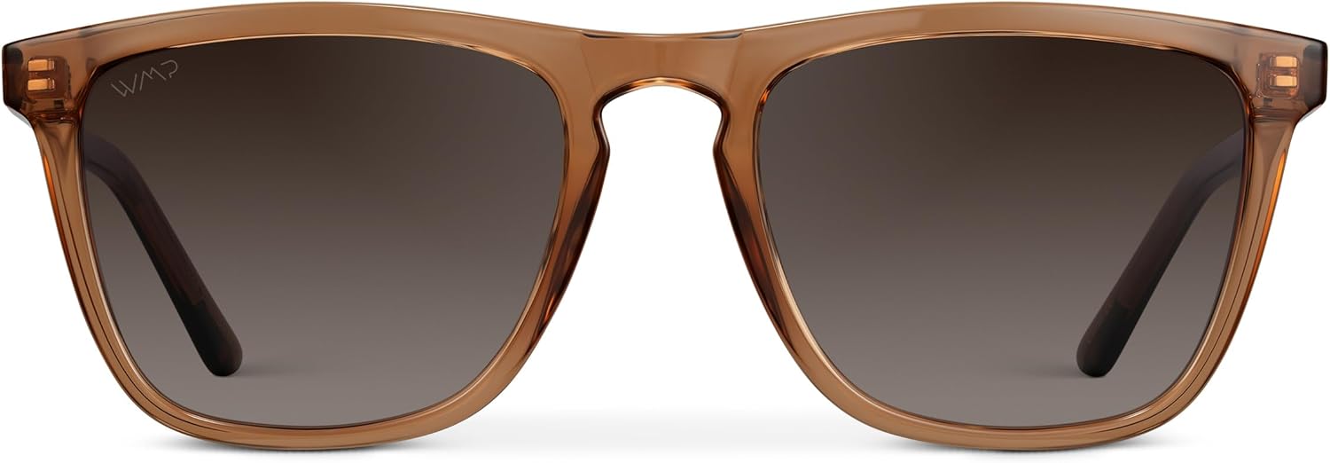 WearMe Pro - Polarized Lens Square Modern Sunglasses for Men